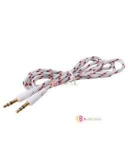 1M 3Ft 3.5mm Male to Male Plug Jack Stereo Audio AUX Cable for iPhone 5c 5s iPod