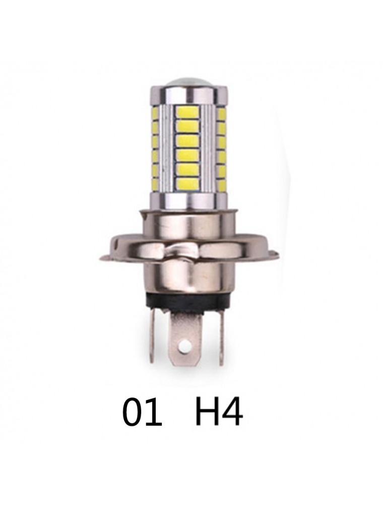 H4 33SMD LED Car Headlight Bulb Daytime Running Light Whit Motorcycle Fog Lam CE